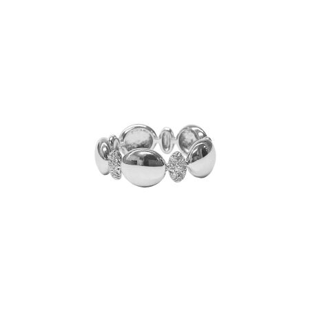 Bague Isabelle Barrier en or blanc et diamants, taille 53