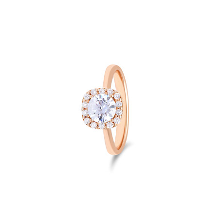 Bague Héritage en or rose et diamants