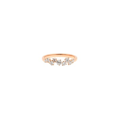 Bague Confetti en or rose et diamants