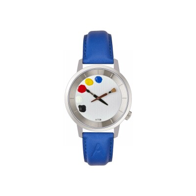 Montre AKTEO Peinture Bleu vif 38mm