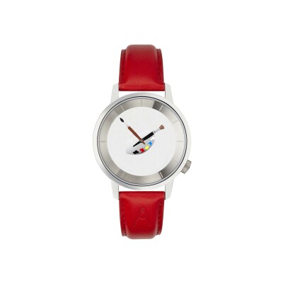 Montre AKTEO Peinture Rouge 38mm