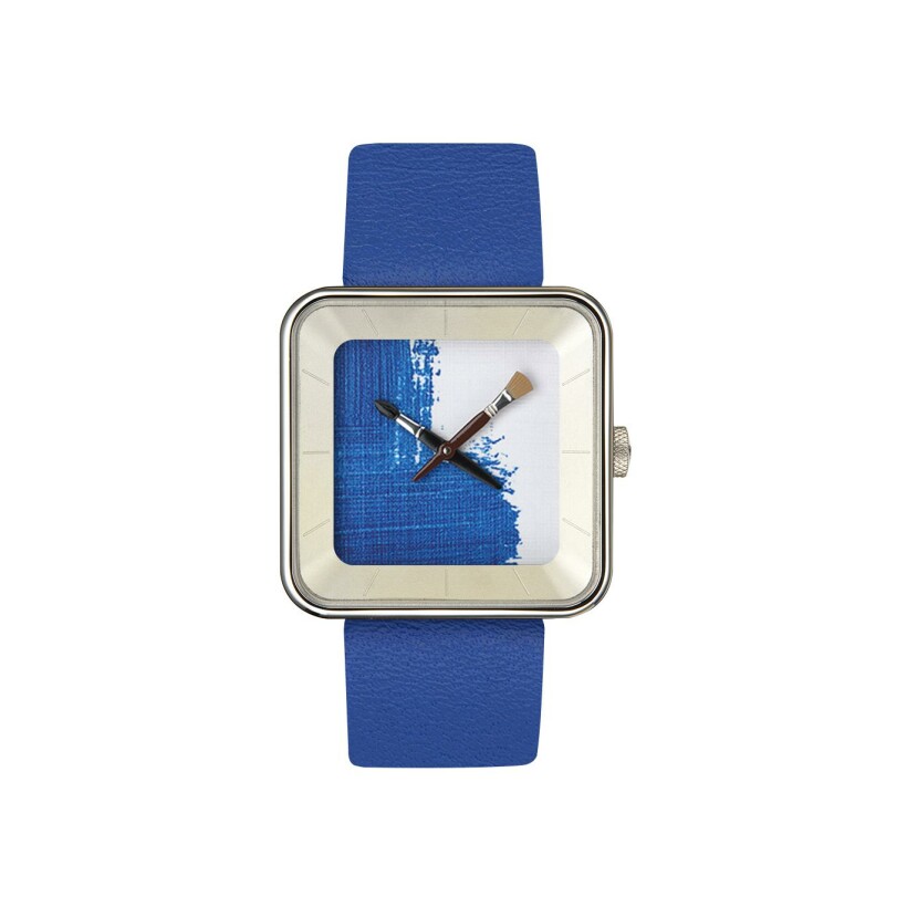 Montre AKTEO Peinture Bleue 35mm