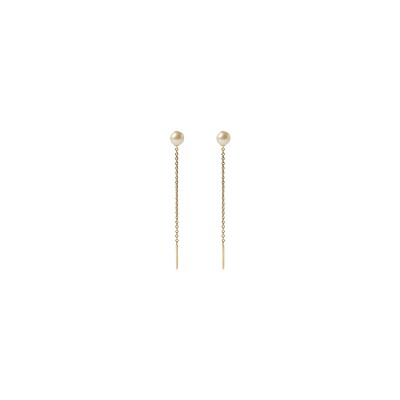 Boucles d'oreilles PDPaola The Moment en laiton et perle de culture d'eau douce