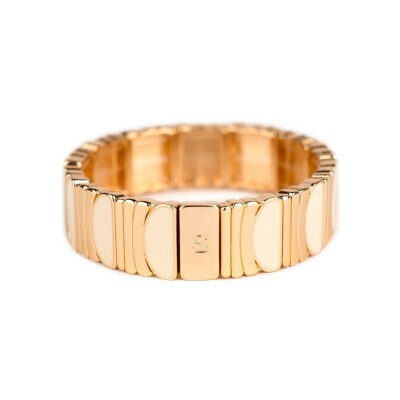 Bracelet Simone à Bordeaux Arti Beige en métal doré émaillé