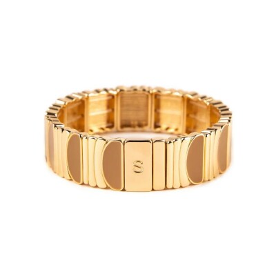 Bracelet Simone à Bordeaux Arti Cannelle en métal doré émaillé