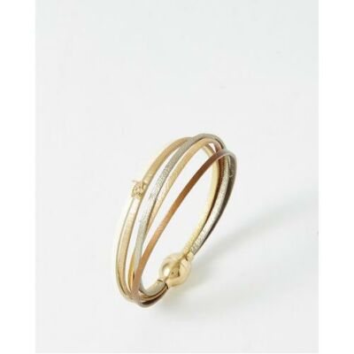 Bracelet FlowersforZoé ARTISTE My Way en cuir et métal, T3