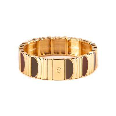 Bracelet Simone à Bordeaux Arti Au Coin du Feu en métal doré émaillé
