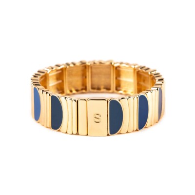 Bracelet Simone à Bordeaux Arti Nuit Etoilée en métal doré émaillé