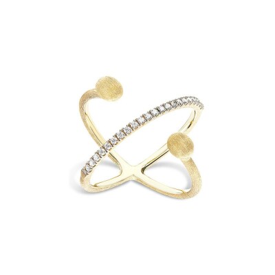 Bague Nanis Dancing Gold en or jaune et diamants