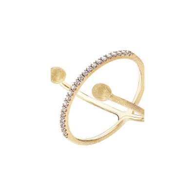 Bague Nanis Dancing Gold en or jaune et diamants