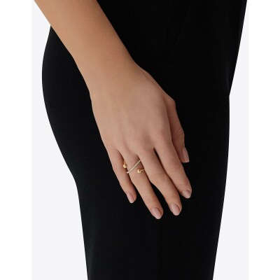 Bague Nanis Dancing Gold en or jaune et diamants