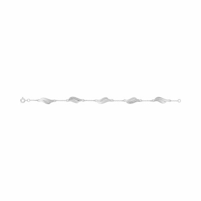 Bracelet en argent et oxydes de zirconium, 18cm