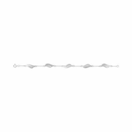 Bracelet en argent et oxydes de zirconium, 18cm