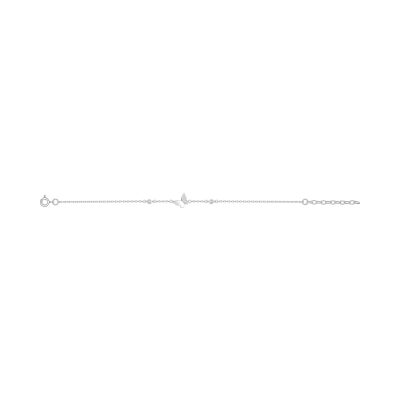 Bracelet en argent rhodié et oxyde de zirconium