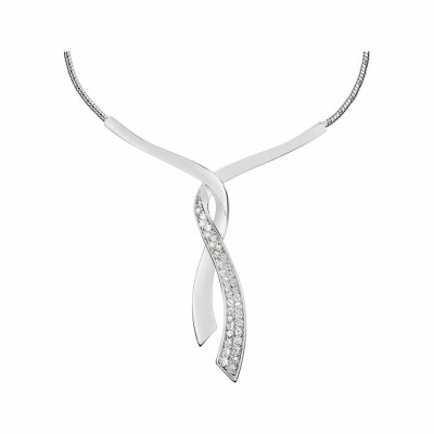 Collier en argent et oxyde de zirconium