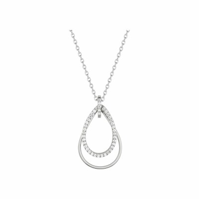 Collier en argent et oxydes de zirconium