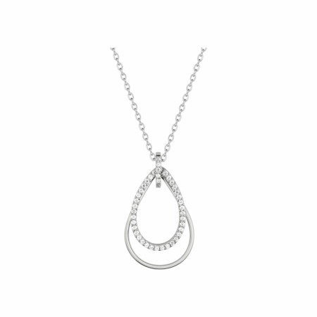 Collier en argent et oxydes de zirconium