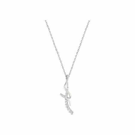 Collier en argent et oxyde de zirconium