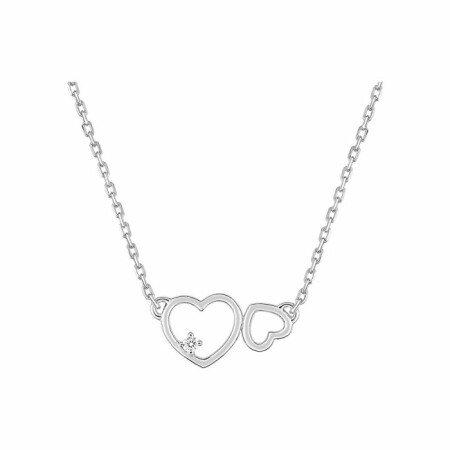 Collier en argent et oxyde de zirconium