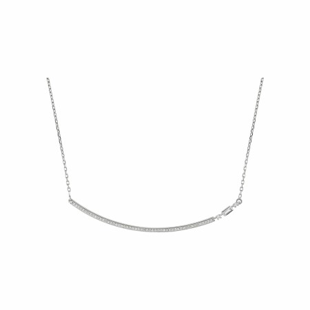 Collier en argent et oxydes de zirconium