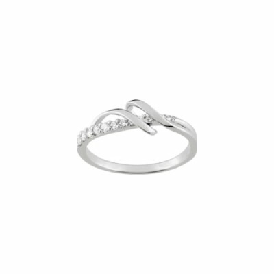 Bague en argent et oxyde de zirconium