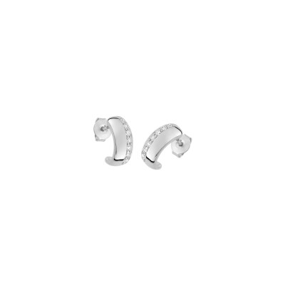 Boucles d'oreilles en argent et oxyde de zirconium