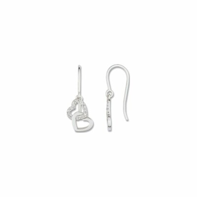 Boucles d'oreilles en argent et oxydes de zirconium