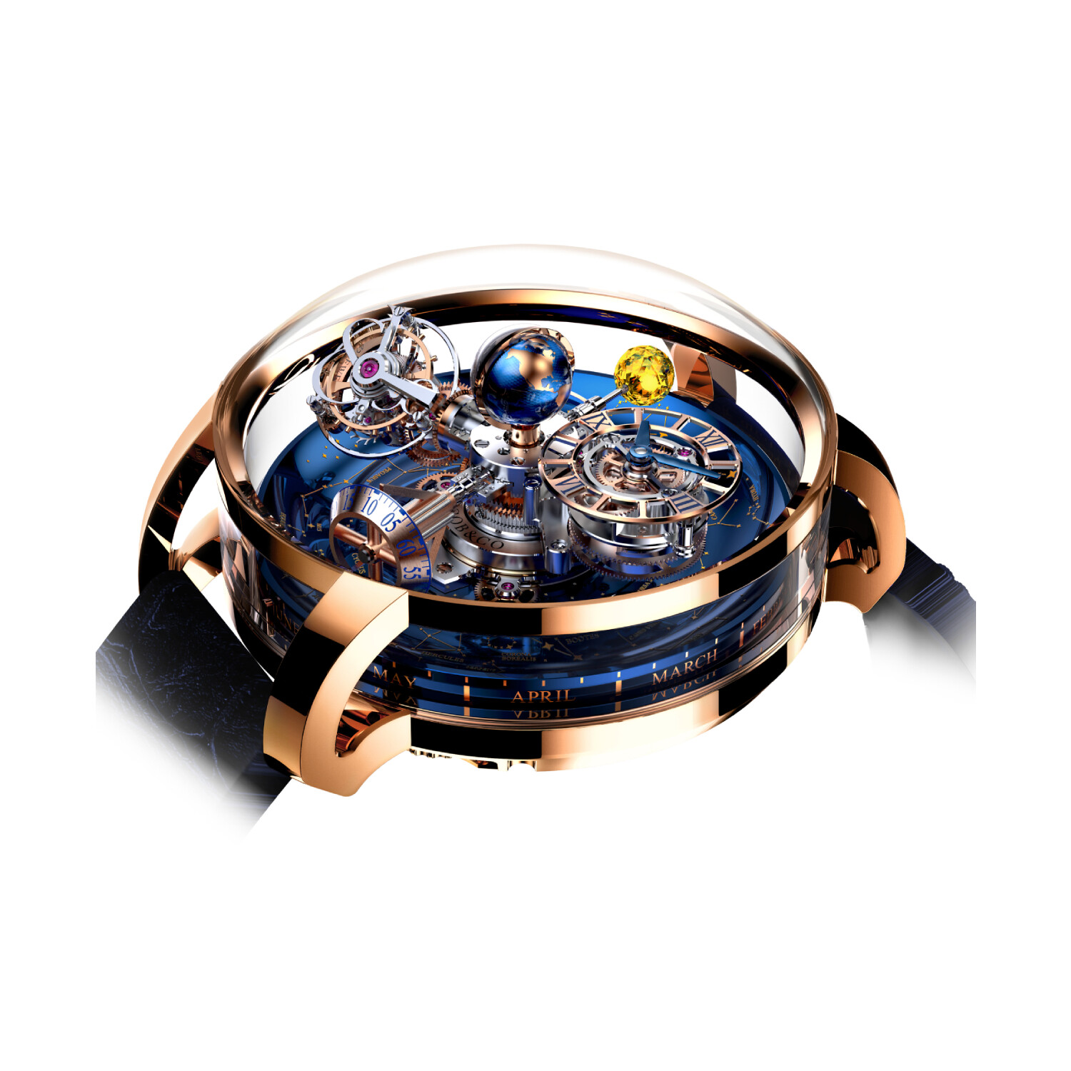 Jacob & co online astronomia tourbillon baguette watch