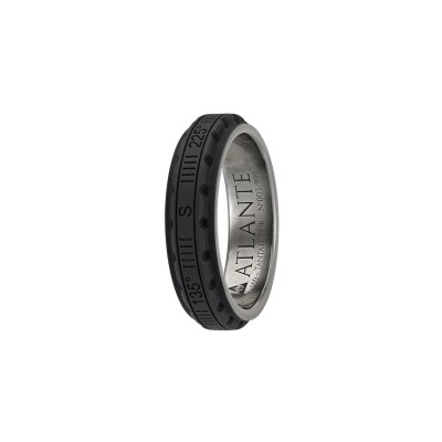 Bague L'Atelier du Tantale Atlante Ultra Dark - Spirit of the Ocean 6mm en tantale
