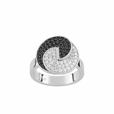 Bague Guy Laroche en argent et oxydes de zirconium