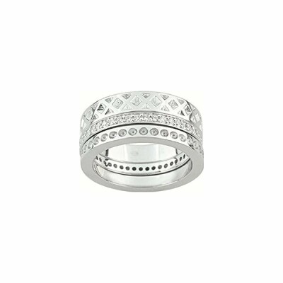 Bague Guy Laroche en argent et oxydes de zirconium