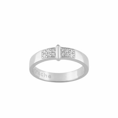 Bague Guy Laroche en argent et oxydes de zirconium