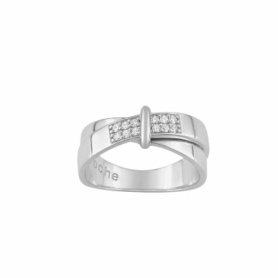 Bague Guy Laroche en argent et oxydes de zirconium