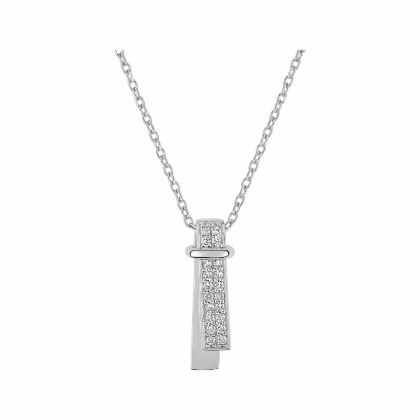 Collier en argent et oxyde de zirconium