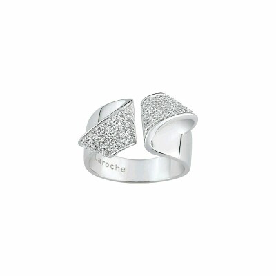 Bague Guy Laroche en argent et oxydes de zirconium