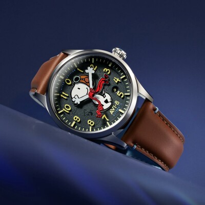 Montre AVI-8 Flyboy Engineer Automatique Peanuts Snoopy As de l'Aviation Édition Limitée AV-4133-03