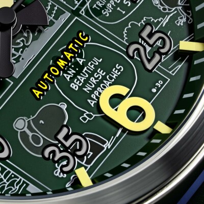 Montre AVI-8 Spitfire Smith Automatique Peanuts Snoopy As de l'Aviation Édition Limitée AV-4134-02