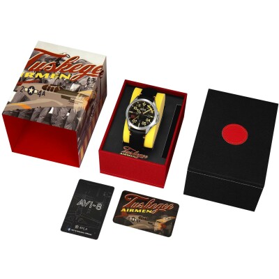 Montre AVI-8 Flyboy Tuskegee Airmen 85ème Anniversaire Automatique Édition Limitée AV-4148-01