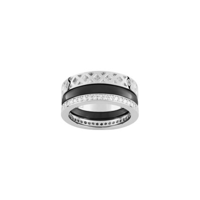 Bague Guy Laroche en argent et oxydes de zirconium