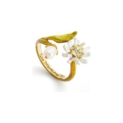 Bague Les Néréides Fleur de Roche en laiton doré à l'or fin