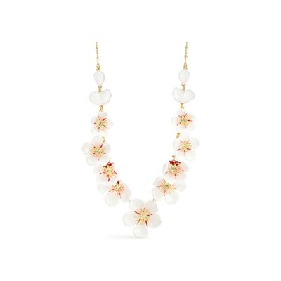 Collier Les Néréides Hanami en laiton doré à l'or fin