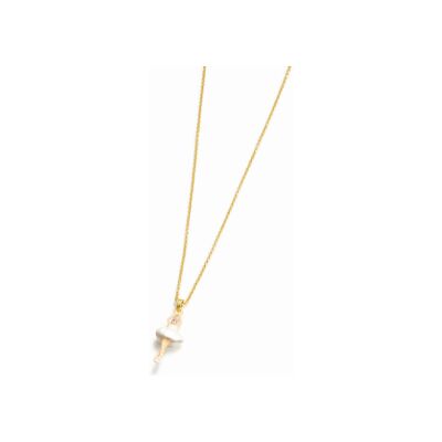 Collier Les Néréides Pas de Deux en laiton doré à l'or fin