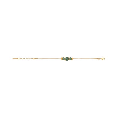 Bracelet SATELLITE Avola en plaqué or, oxyde de zirconium et quartz