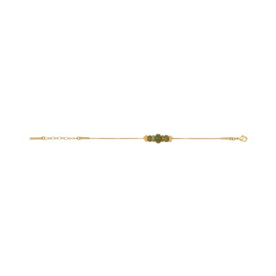 Bracelet SATELLITE Avola en plaqué or, oxyde de zirconium et quartz