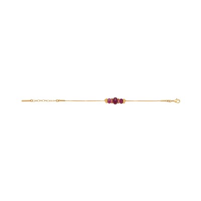 Bracelet SATELLITE Avola en plaqué or, oxyde de zirconium et quartz