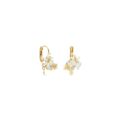 Boucles d'oreilles pendantes Les Néréides Opéra National de Paris en laiton doré à l'or fin