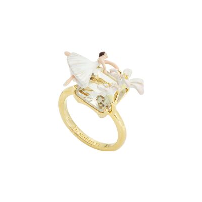 Bague Les Néréides Opéra National de Paris en laiton doré à l'or fin, taille 54