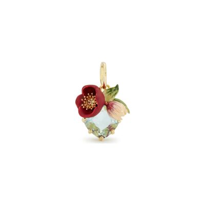 Pendentif Les Néréides Héllébore en laiton doré à l'or fin