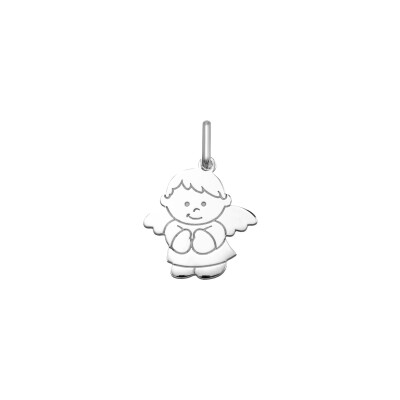 Pendentif Ange en or blanc