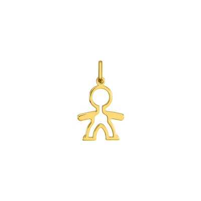 Pendentif garçon en or jaune